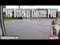 How to Pour a New Clean Concrete Driveway | Complete Tear out!