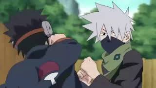 kid kakashi vs kid obito