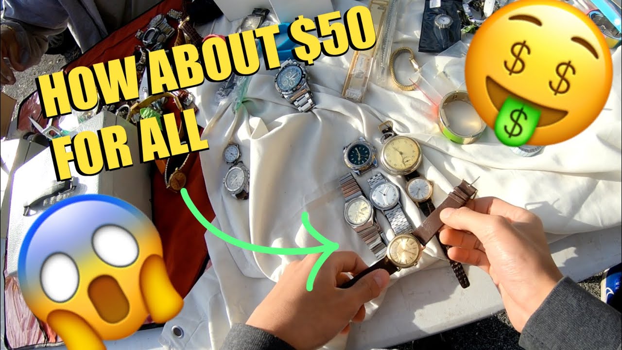 Only 50 For Everything Finding Old Vintage Watches At The Flea Market