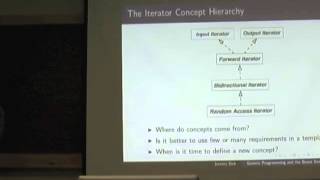 Jeremy Siek: Generic Programming And the Boost Graph Library