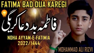Bibi Fatima Noha 2023 | Fatima Bad Dua Karegi | Mohammad Ali Rizvi | Ayam e Fatimiyah Noha 2023/1444