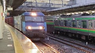 【貨物】ブルーサンダーEH200-4　コンテナ輸送　大宮駅通過