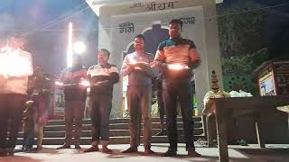 Ganga aarti on 27 January 2025 at kara dham  kubri ghat  kaushambi.