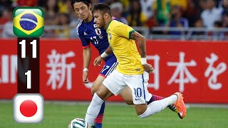 Neymar is Incredible! Brazil vs Japan (11-1) Full Review