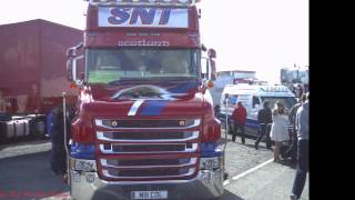 SNT Transport Scania V8 T580  Take Off With Open Pipes )