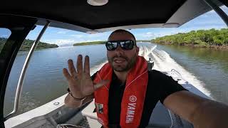 Yellowfin 7000 Centre Cabin water test