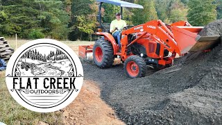 Spreading 20 Tons of Stone to Finish The Camper Gravel Pad