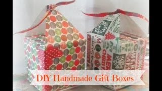 Updated: How to make a gift box/ DIY Handmade Paper Gift Boxes ( using only one sheet of paper
