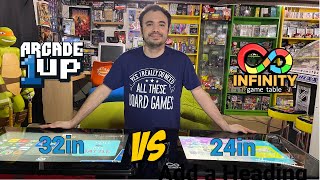 Infinity Game Table by Arcade1Up 24in Versus 32in Comparison - Didn't Expect This Big Difference!