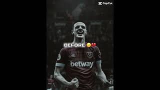 Rice Before☹️💔 Vs Rice Now😈❤️‍🩹 #football #shorts #declanrice #westham #arsenal #fortgekoto500