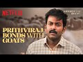 Prithviraj STRUGGLES To MILK a Goat! | Aadujeevitham | Netflix India