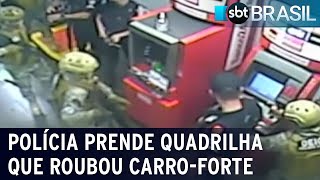 Polícia do Rio Grande do Sul prende quadrilha que assaltou carro-forte | SBT Brasil (25/05/22)