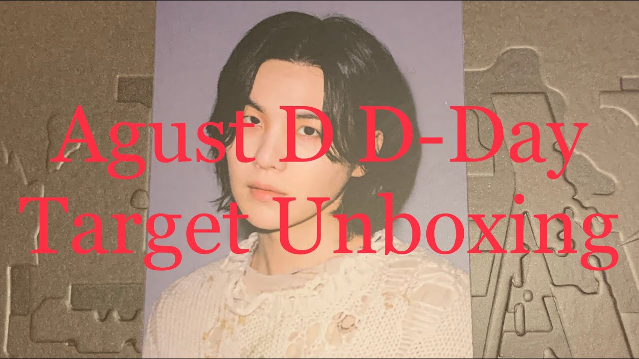 BTS SUGA AGUST D D-DAY Target Exclusive Unboxing! - YouTube