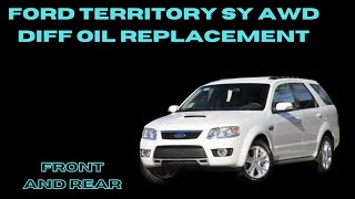 How to change the front and rear differential oil on a Ford Territory AWD