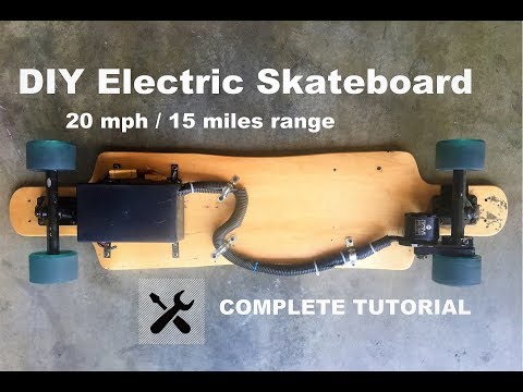 HOW TO MAKE DIY Electric Skateboard COMPLETED TUTORIAL HOW TO MAKE DIY Electric Skateboard COMPLETED TUTORIAL