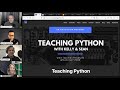 Teaching Python podcast on the podcast! - Python Bytes Live Stream Episode 226