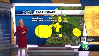 Here's a look at aftershocks from the Northern California earthquake