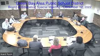 GBAPSD Board of Education Special Meeting and Work Session: December 12, 2022