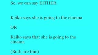 Reported Speech 1