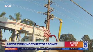Thousands of LADWP customers without power in L.A.