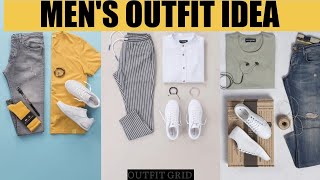 Men's outfit ideas | Outfit grid | Men's fashion - grooming #mensfashion #outfit #fashion