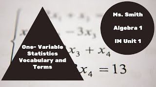 Unit 1 Notes (One- Variable Statistics)