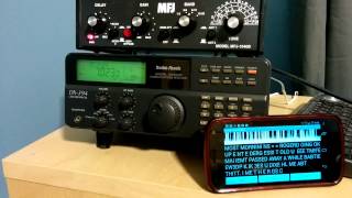 Decoding CW (Morse code) with DX-394 and android