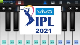 IPL 2021 theme on piano/IPL 2021 tune on piano #walkband