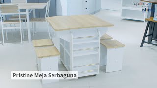 Pristine Set Meja Sebaguna Dan 4 Bangku