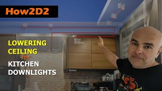 How to lower ceiling fit kitchen downlights install IR touchless sensor