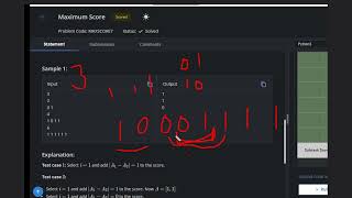 Maximum Score | MAXSCORE7 | Codechef STARTERS 113 | Full Solution