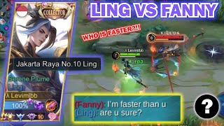 LEVIMLBB LING VS PRO FANNY!! | WHO IS FASTER?! (INTENSE MATCH!!) - MOBILE LEGENDS