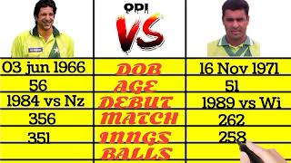 Wasim Akram Vs Waqar Younis Bowling Comparison Test and Odi II Best Comparison