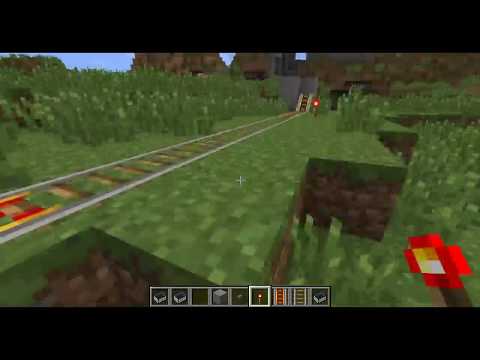 Minecraft - Powered Rail and Minecart Basic Track Setup Minecraft - Powered Rail and Minecart Basic Track Setup