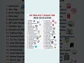 40 Projects Ideas for Web Developer 👨‍💻.                     #webdeveloper #projects #projectideas