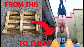 From pallet to parallettes | Diy Calisthenics workout project