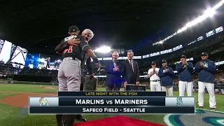 MIA@SEA: Mariners honor Ichiro prior to game