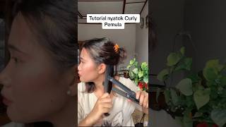 Tutorial nyatok Curly buat pemula 😜 #girl  #tutorial  #catok #curlyhair  #hairstyle  #hairtutorial