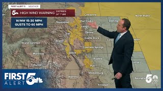 A cool change Thursday, with continued fire danger threats late this week