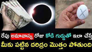 రేపు అమావాస్య రోజు కోడి గుడ్డుతో ఇలా చేస్తే మీకు పట్టిన దరిద్రం మొత్తం పోతుంది || Amavasya egg