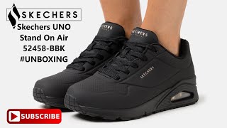 Skechers UNO Stand On Air Men's Trainers / Air Cooled Memory Foam Sneakers | 52458-BBK | #UNBOXING