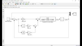 Simulink MATLAB: Angular Position Control of DC Motor Using PID Control