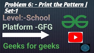 Print the pattern | Set-1 | Java | GFG | Programing | Get all languages code in Description