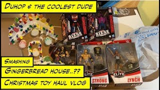 duhop Surprise Christmas toy haul and redirected smashing gingerbread house vlog