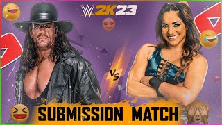 Undertaker VS Raquel Rodriguez - Submission Match | WWE 2K23
