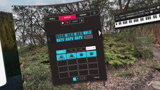 Koala Sampler MIDI OUT multi channels layering workflow inside Mac Mini and Vision Pro