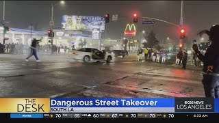 Dangerous street takeover in South LA