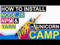 How to install Node.js, NPM and Yarn package manager