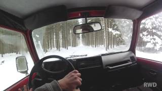 1997 Suzuki Samurai SJ413 - POV Drive \u0026 snow fun