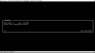 ncdu: disk usage for the terminal